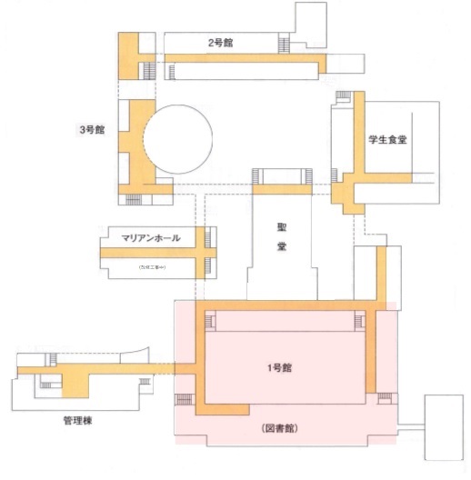 聖心女子大学見取図